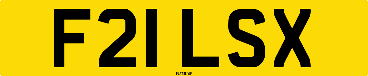 F21 LSX Number Plate