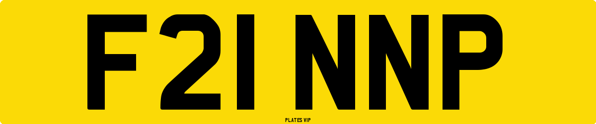 F21 NNP Number Plate