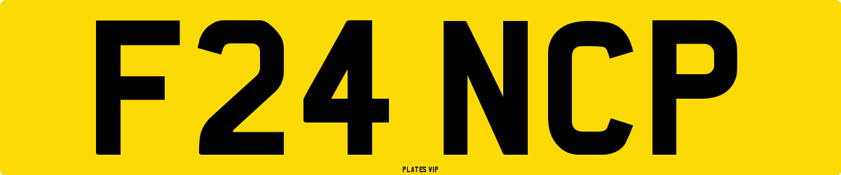F24 NCP Number Plate