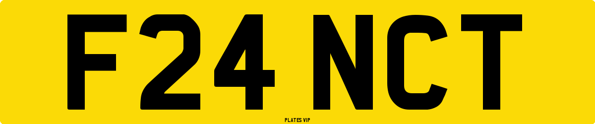 F24 NCT Number Plate