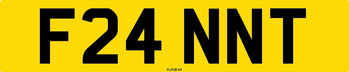F24 NNT Number Plate