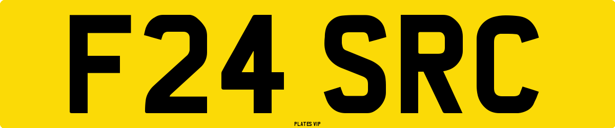 F24 SRC Number Plate