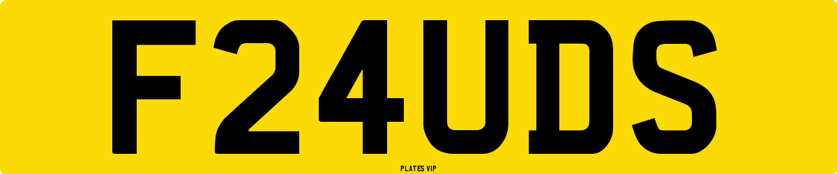 F24UDS Number Plate