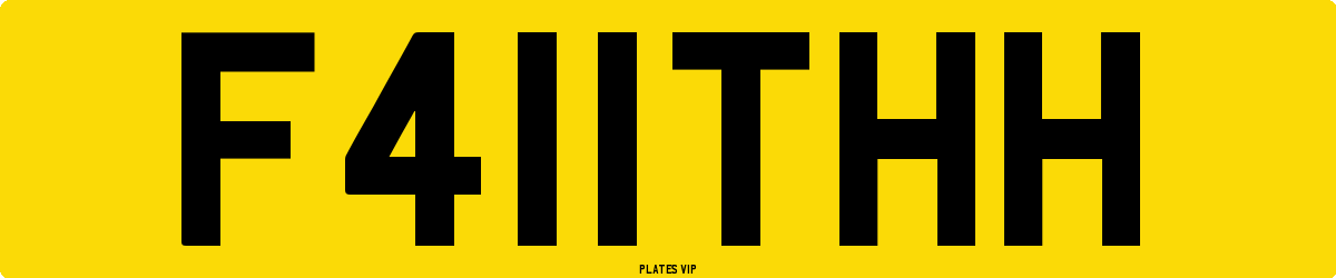 F411THH Number Plate