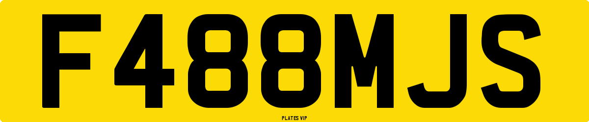 F488MJS Number Plate