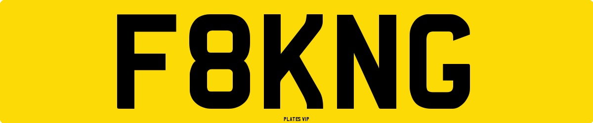F8KNG Number Plate