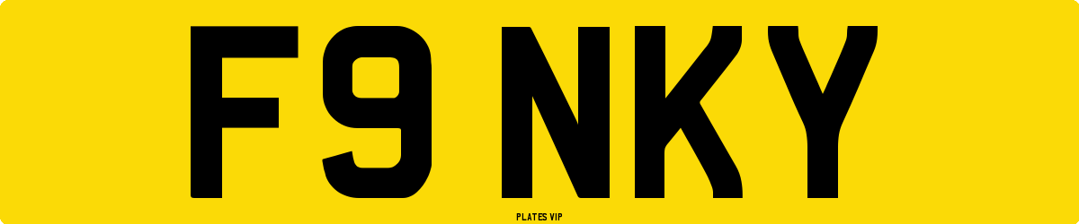F9 NKY Number Plate