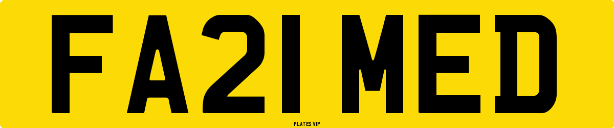 FA21 MED Number Plate