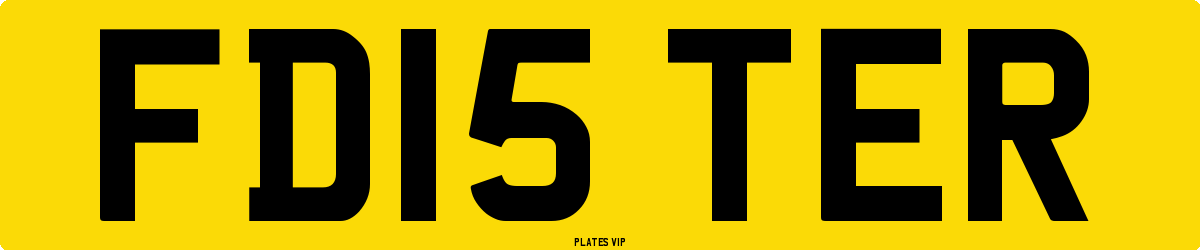 FD15 TER Number Plate