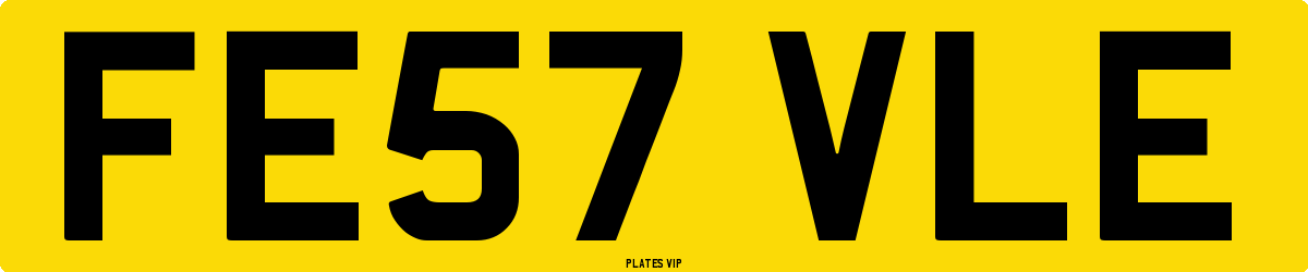FE57 VLE Number Plate