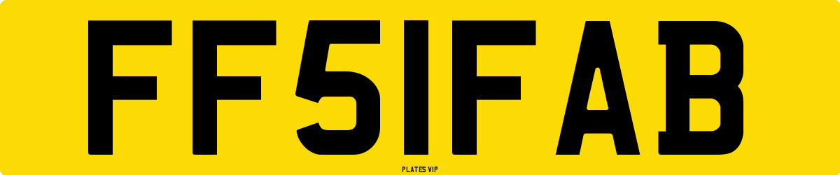 FF 51 FAB Number Plate