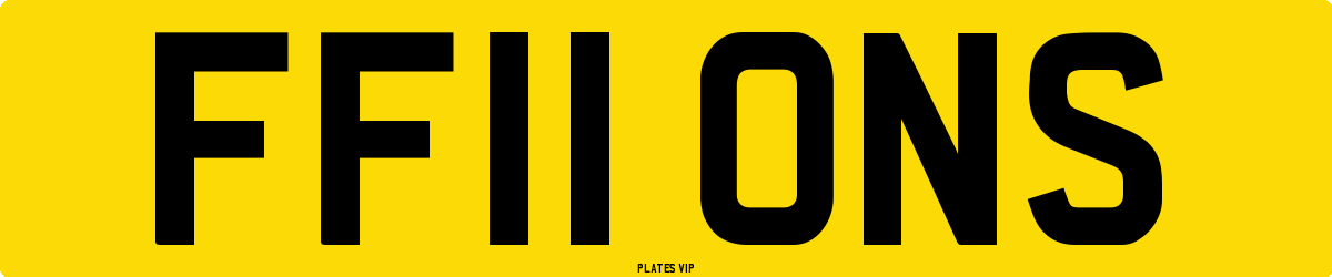 FF11 ONS Number Plate