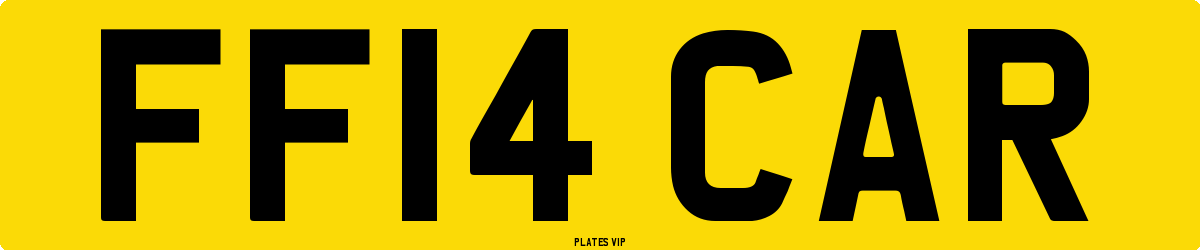 FF14 CAR Number Plate