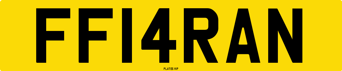 FF14RAN Number Plate
