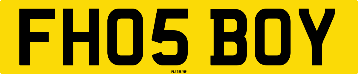 FH05 BOY Number Plate