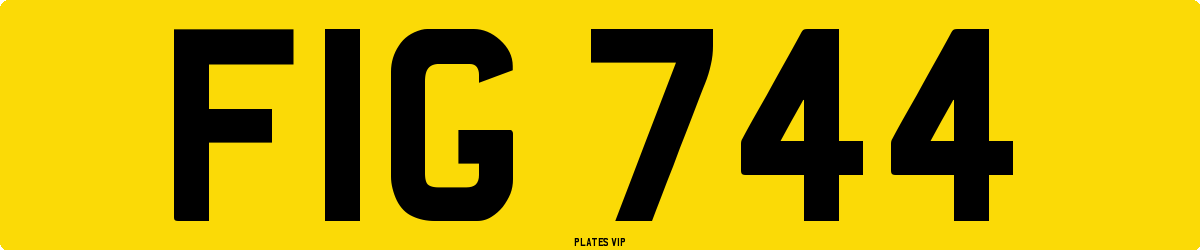 FIG 744 Number Plate