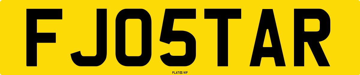 FJ 05 TAR Number Plate