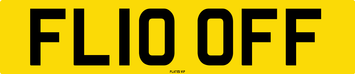 FL10 OFF Number Plate