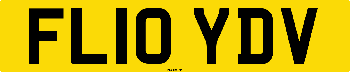 FL10 YDV Number Plate