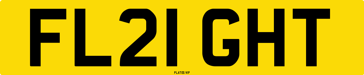 FL21 GHT Number Plate