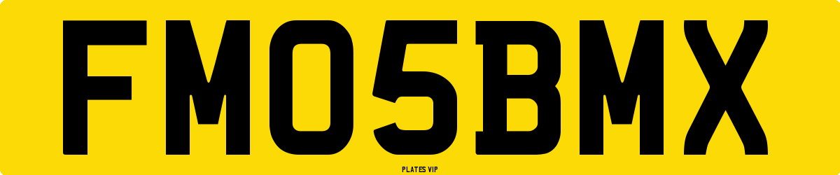 FM 05 BMX Number Plate