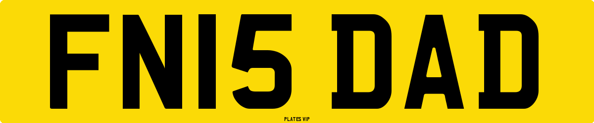 FN15 DAD Number Plate