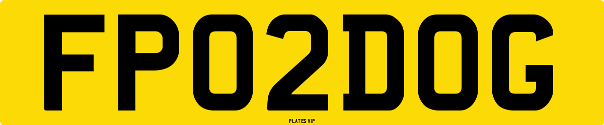 FP 02 DOG Number Plate