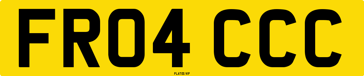 FR04 CCC Number Plate