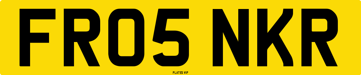 FR05 NKR Number Plate