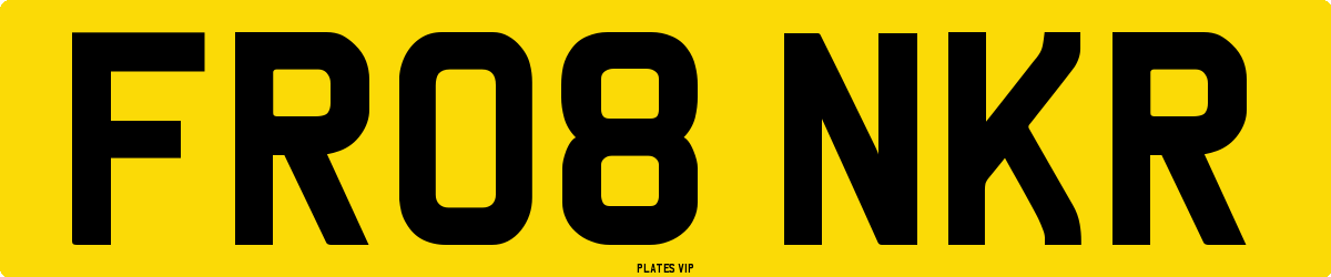 FR08 NKR Number Plate