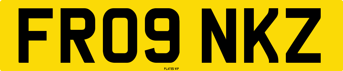 FR09 NKZ Number Plate