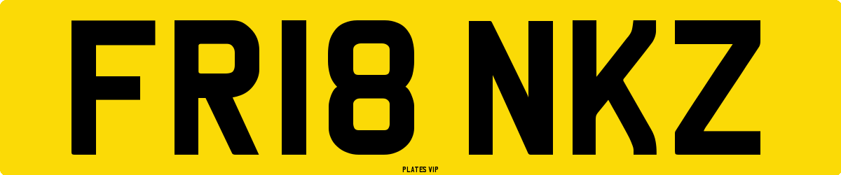 FR18 NKZ Number Plate