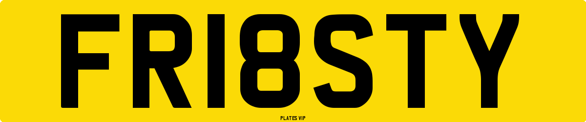 FR18STY Number Plate