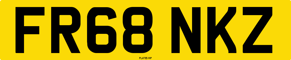FR68 NKZ Number Plate