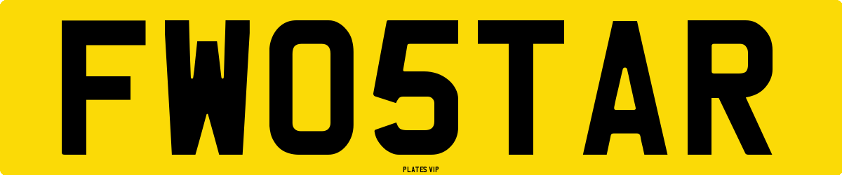 FW 05 TAR Number Plate