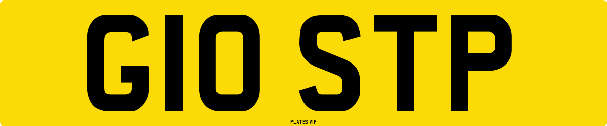 G10 STP Number Plate