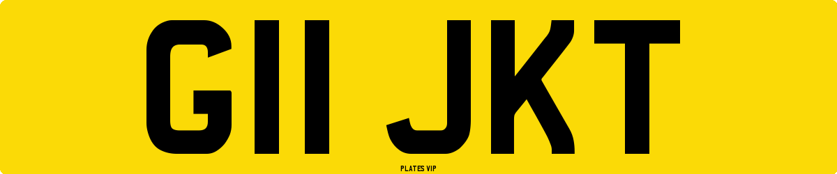 G11 JKT Number Plate