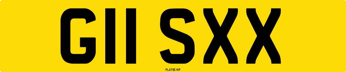 G11 SXX Number Plate