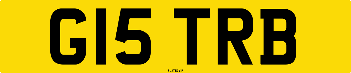 G15 TRB Number Plate