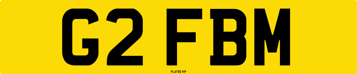G2 FBM Number Plate
