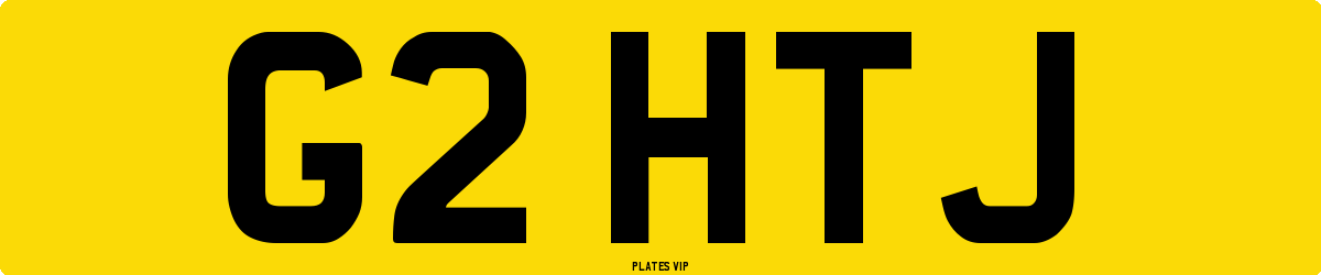 G2 HTJ Number Plate
