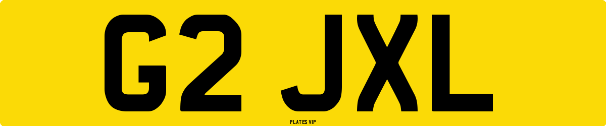 G2 JXL Number Plate
