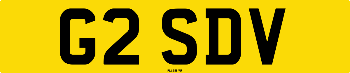 G2 SDV Number Plate