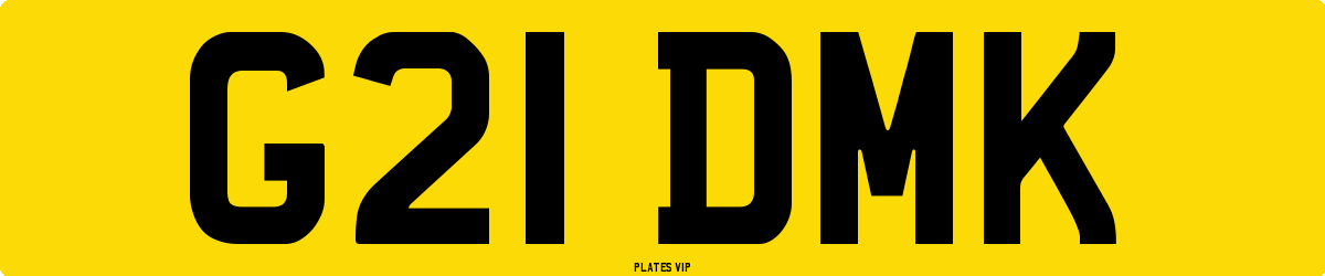 G21 DMK Number Plate