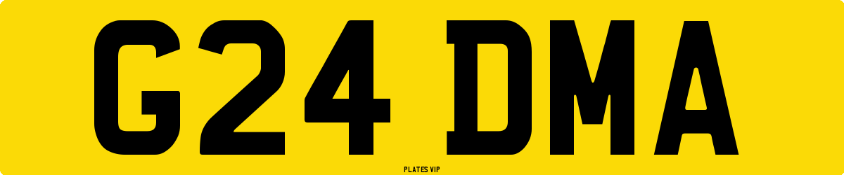 G24 DMA Number Plate