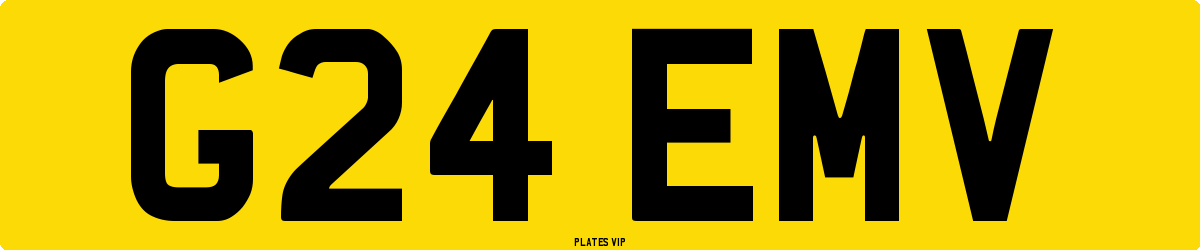 G24 EMV Number Plate