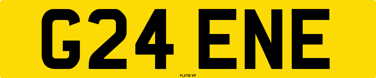 G24 ENE Number Plate