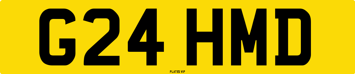 G24 HMD Number Plate