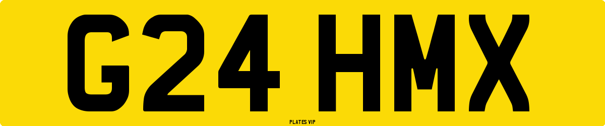 G24 HMX Number Plate