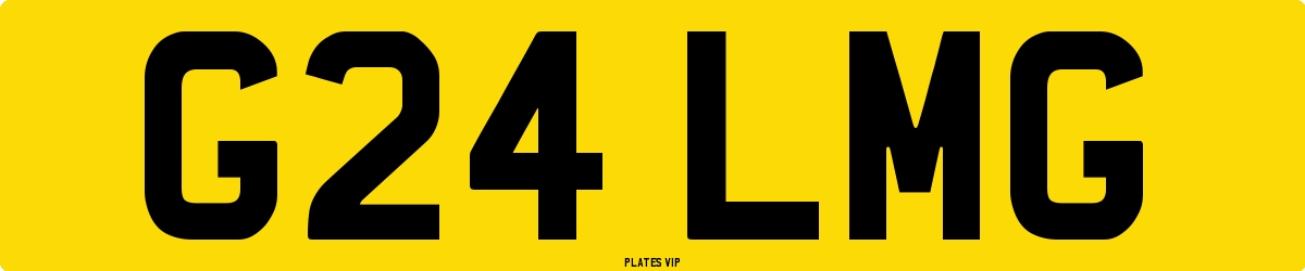 G24 LMG Number Plate